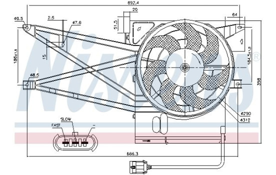 Fan, A/C condenser, Image 2