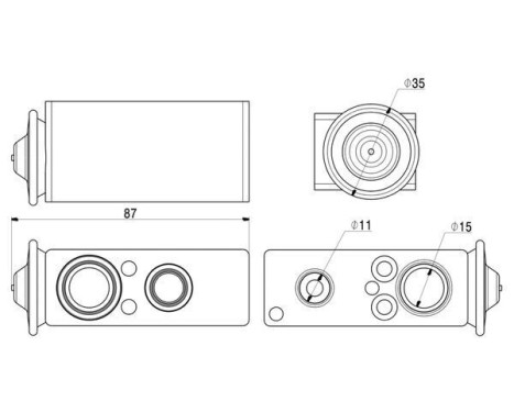 Expansion Valve, air conditioning BEHR *** PREMIUM LINE ***, Image 2