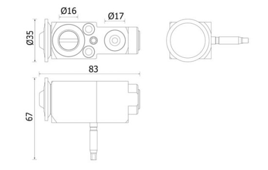 Expansion Valve, air conditioning BEHR *** PREMIUM LINE ***