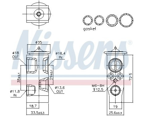 Expansion valve, air conditioning ** FIRST FIT **