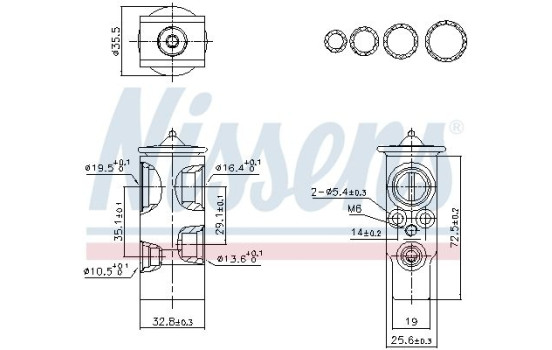 Expansion valve, air conditioning **FIRST FIT**