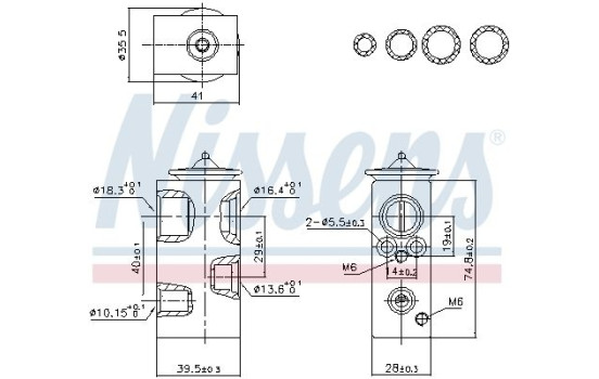 Expansion valve, air conditioning **FIRST FIT**