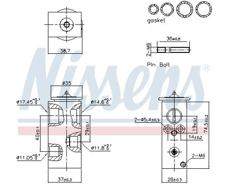 Expansion valve, air conditioning **FIRST FIT**