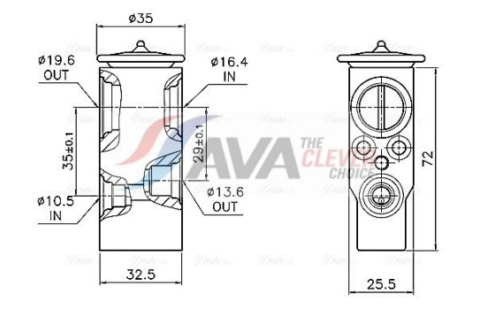 Expansion valve, air conditioning