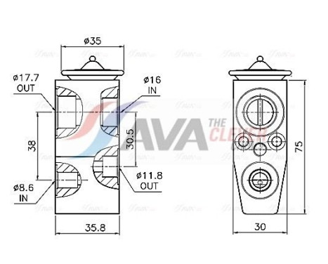 Expansion valve, air conditioning