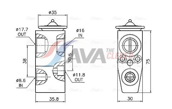 Expansion valve, air conditioning