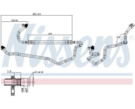 High pressure line, air conditioning