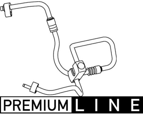 High pressure / low pressure line, air conditioning