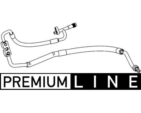 High pressure / low pressure line, air conditioning