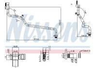 Low pressure line, air conditioning