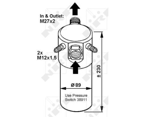 Dryer, air conditioning EASY FIT 33064 NRF, Image 5