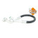 High/Low Pressure Line, air conditioning VW Polo 1.2 09-, Thumbnail 2