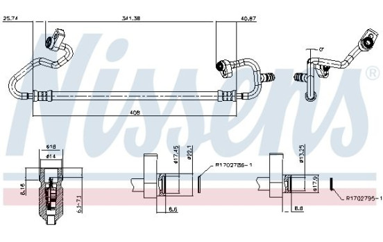 High pressure line, air conditioning, Image 7