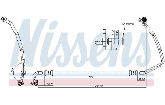 High pressure line, air conditioning, Image 7