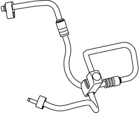 High pressure / low pressure line, air conditioning, Image 2