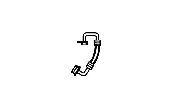 High pressure / low pressure line, air conditioning