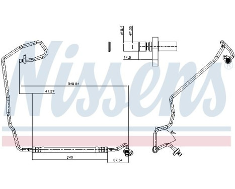 High-pressure pipe, air conditioning