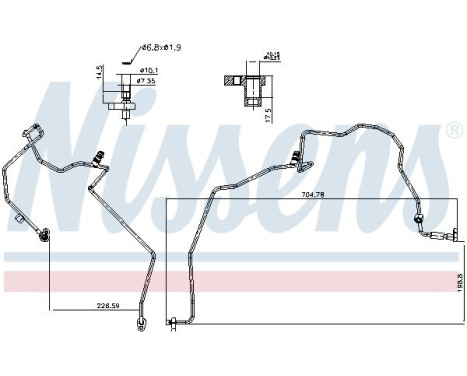 High pressure pipe, air conditioning