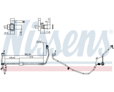 High-pressure pipe, air conditioning