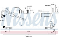 Low pressure line, air conditioning