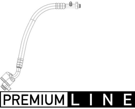 Low pressure line, air conditioning