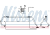Low pressure line, air conditioning