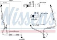 Low pressure line, air conditioning