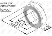 Coil, magnetic-clutch compressor