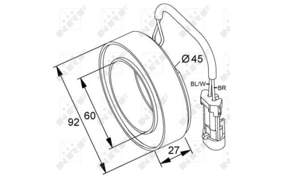 Coil, magnetic-clutch compressor, Image 2