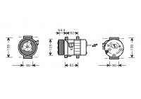 Compressor, air conditioning -1.9 TD 00+