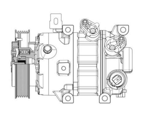 Compressor, air conditioning BEHR *** PREMIUM LINE ***, Image 2