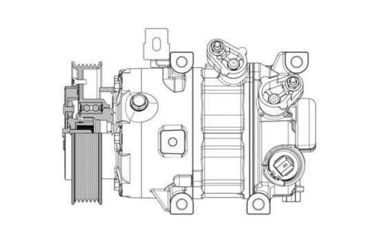 Compressor, air conditioning BEHR *** PREMIUM LINE ***, Image 2