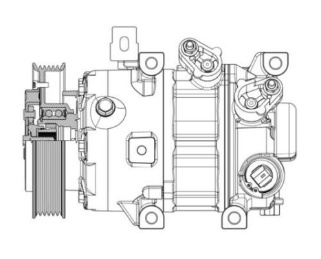 Compressor, air conditioning BEHR *** PREMIUM LINE ***, Image 4