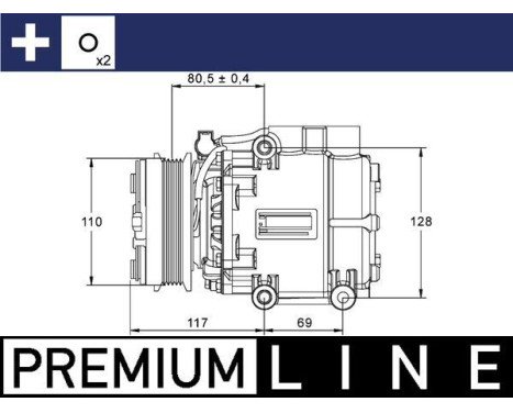 Compressor, air conditioning BEHR *** PREMIUM LINE ***