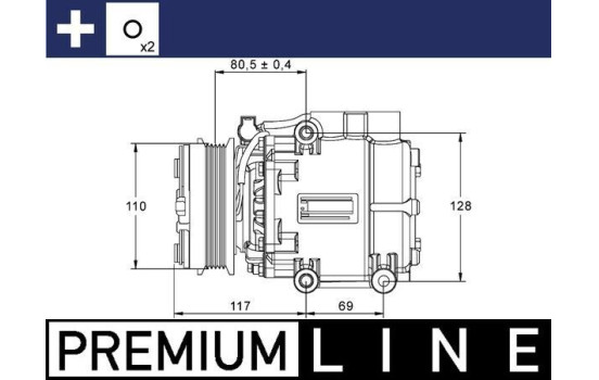 Compressor, air conditioning BEHR *** PREMIUM LINE ***