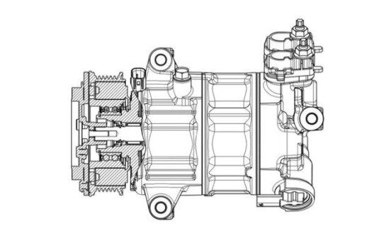 Compressor, air conditioning BEHR *** PREMIUM LINE ***, Image 2