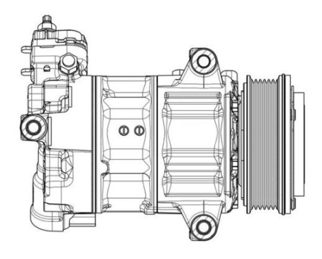 Compressor, air conditioning BEHR *** PREMIUM LINE ***, Image 5