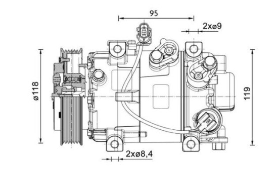 Compressor, air conditioning BEHR *** PREMIUM LINE ***