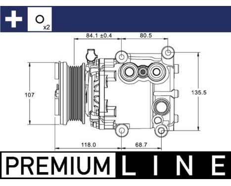 Compressor, air conditioning BEHR *** PREMIUM LINE ***