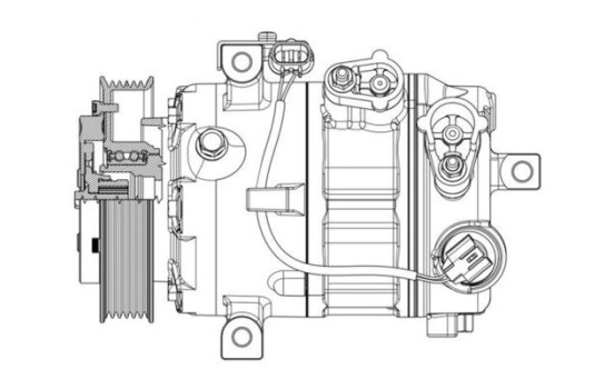 Compressor, air conditioning BEHR *** PREMIUM LINE ***, Image 5