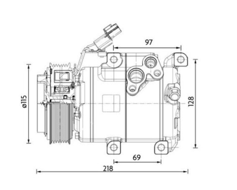 Compressor, air conditioning BEHR *** PREMIUM LINE ***