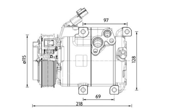 Compressor, air conditioning BEHR *** PREMIUM LINE ***