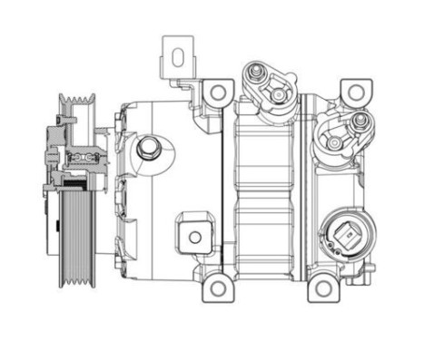 Compressor, air conditioning BEHR *** PREMIUM LINE ***, Image 3