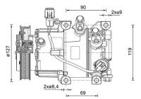 Compressor, air conditioning BEHR *** PREMIUM LINE ***