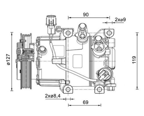 Compressor, air conditioning BEHR *** PREMIUM LINE ***