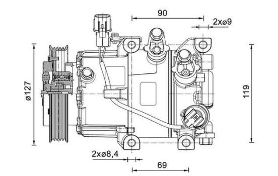 Compressor, air conditioning BEHR *** PREMIUM LINE ***