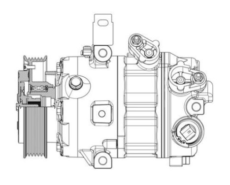 Compressor, air conditioning BEHR *** PREMIUM LINE ***, Image 5