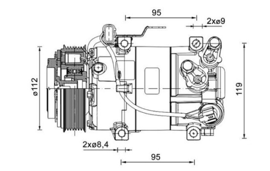 Compressor, air conditioning BEHR *** PREMIUM LINE ***