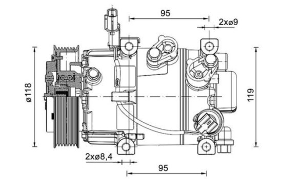 Compressor, air conditioning BEHR *** PREMIUM LINE ***
