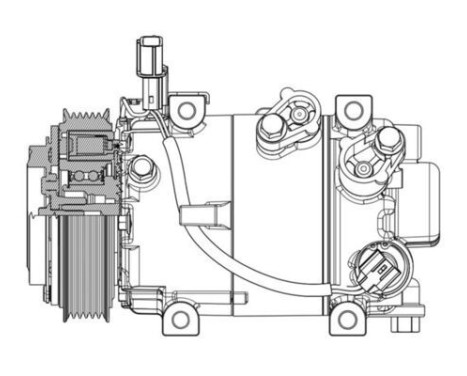 Compressor, air conditioning BEHR *** PREMIUM LINE ***, Image 2